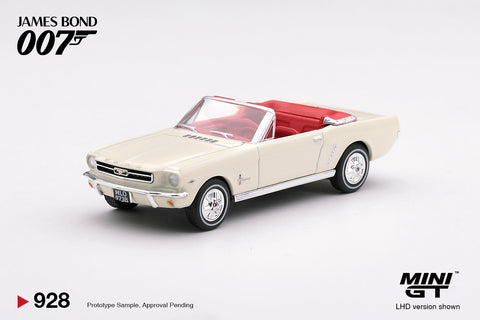 Mini GT 1/64 James Bond 007 1964 Ford Mustang Convertible “Goldfinger”