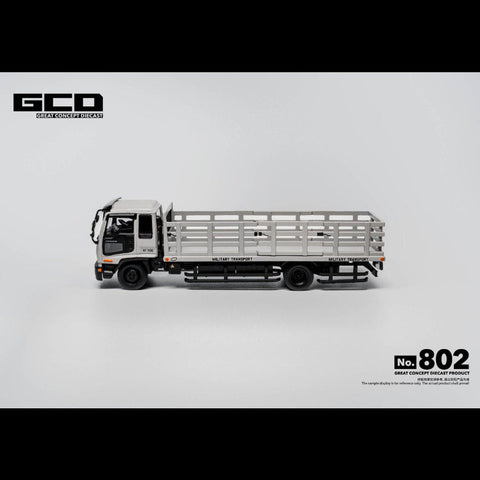GCD 1/64 2002 Isuzu Forward Medium-Duty Truck - Air Force Combat Grey (RHD) - GT Hobby Store