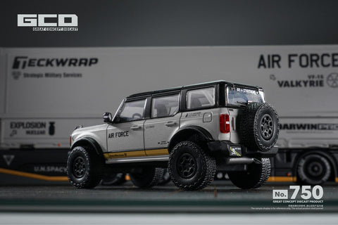 GCD 1/64 Bronco DarwinPRO AIR FORCE GREY (LHD) - GT Hobby Store