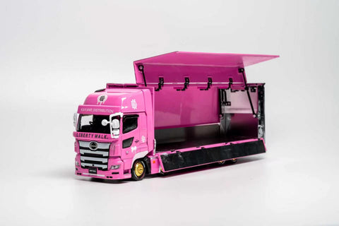 GCD 1/64 Hino 700 LB Pink - Kayano Distribution Edition - GT Hobby Store