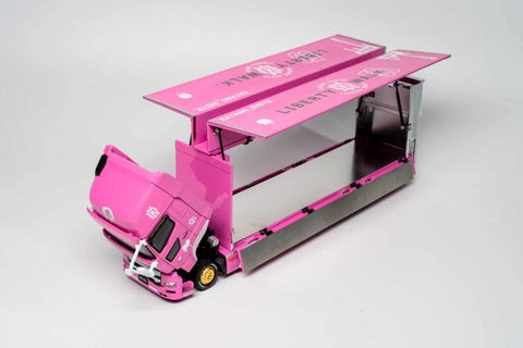 GCD 1/64 Hino 700 LB Pink - Kayano Distribution Edition - GT Hobby Store