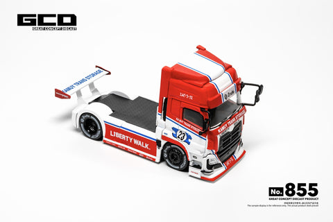 GCD 1/64 LB-Truck UD Quon - Red/White (RHD) - GT Hobby Store