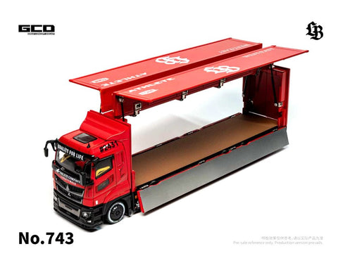 GCD 1:64 LBWK Mitsubishi Fuso Super Great Super Silhouette - Red – Special Edition - GT Hobby Store