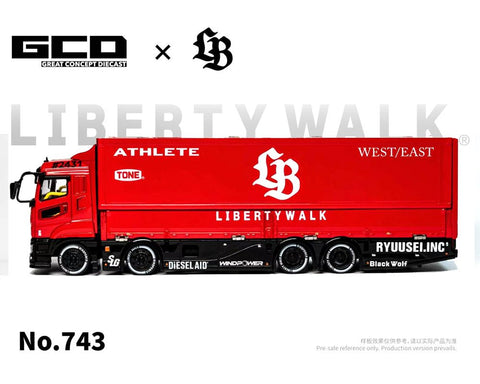 GCD 1:64 LBWK Mitsubishi Fuso Super Great Super Silhouette - Red – Special Edition - GT Hobby Store