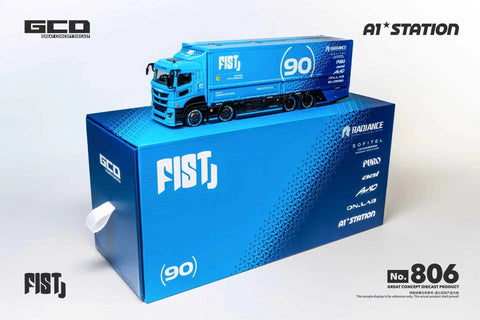 GCD 1/64 LBWK Mitsubishi Fuso Super Great Transport - Fist Livery (RHD) - GT Hobby Store