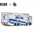 GCD 1/64 LBWK Mitsubishi Fuso Super Great Transporter TAS Special – Silver - GT Hobby Store