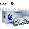 GCD 1/64 LBWK Mitsubishi Fuso Super Great Transporter TAS Special – Silver - GT Hobby Store