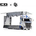 GCD 1/64 LBWK Mitsubishi Fuso Super Great Transporter TAS Special – Silver - GT Hobby Store