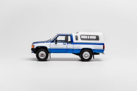 GCD 1/64 Toyota Hilux SR5 XTRA Cab 1985 Blue (LHD) - GT Hobby Store