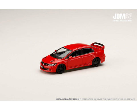 Hobby Japan 1:64 Honda Mugen Civic RR (FD2) – Milano Red – Mijo Exclusives - GT Hobby Store