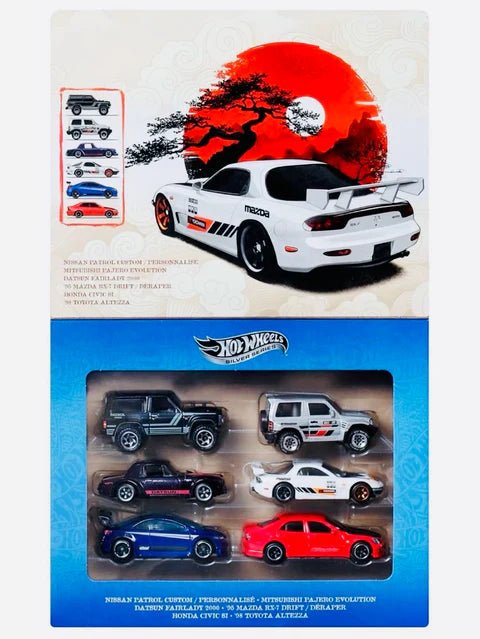 Hot Wheels 1:64 Silver Series Streets of Japan 6 - Pack - GT Hobby Store