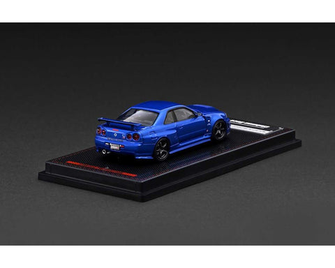 Ignition Model 1:64 Nissan Skyline GT - R (BNR34) NISMO – Customized Blue Metallic – Limited Edition - GT Hobby Store