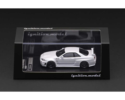 Ignition Model 1:64 Nissan Skyline GT - R (BNR34) NISMO – Customized White Metallic – Limited Edition - GT Hobby Store