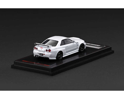 Ignition Model 1:64 Nissan Skyline GT - R (BNR34) NISMO – Customized White Metallic – Limited Edition - GT Hobby Store