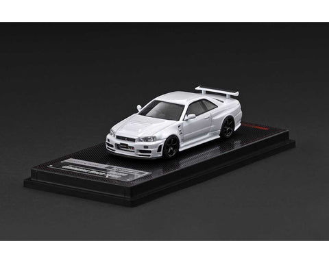 Ignition Model 1:64 Nissan Skyline GT - R (BNR34) NISMO – Customized White Metallic – Limited Edition - GT Hobby Store