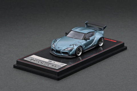 Ignition Model 1/64 Pandem Supra (A90) Matte Blue Gray - GT Hobby Store