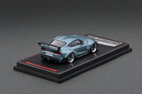 Ignition Model 1/64 Pandem Supra (A90) Matte Blue Gray - GT Hobby Store