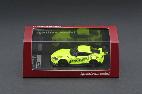 Ignition Model 1/64 Pandem Supra (A90) Yellow Green - GT Hobby Store