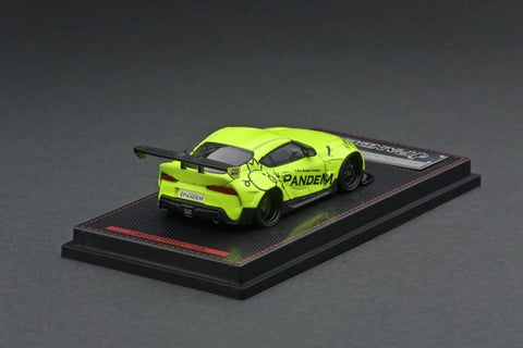 Ignition Model 1/64 Pandem Supra (A90) Yellow Green - GT Hobby Store