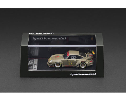 Ignition Model 1:64 Rauh - Welt Begriff RWB 993 – Matte Green - GT Hobby Store