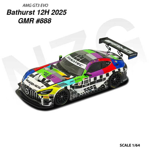 (INCOMING) KILO Works 1/64 Mercedes-AMG GT3 EVO II Team GMR Bathurst 12H 888 2025 - GT Hobby Store
