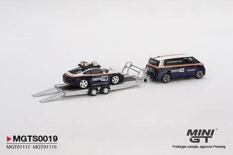 (INCOMING) Mini GT 1/64 Porsche 911 Dakar 718 / Volkswagen ID. Buzz Porsche Centrum Gelderland Roughroads Set - GT Hobby Store
