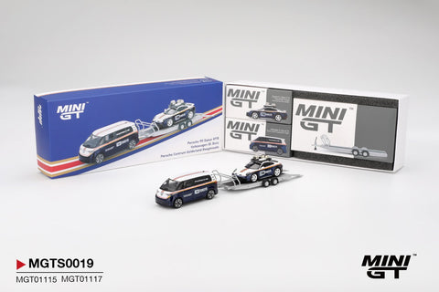 (INCOMING) Mini GT 1/64 Porsche 911 Dakar 718 / Volkswagen ID. Buzz Porsche Centrum Gelderland Roughroads Set - GT Hobby Store