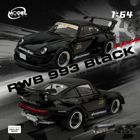 (INCOMING) Modelmodel 1/64 RWB 993 Black - GT Hobby Store
