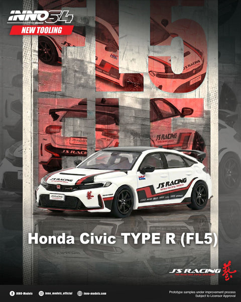 Inno64 1/64 Honda Civic (FL5) J's Racing - GT Hobby Store
