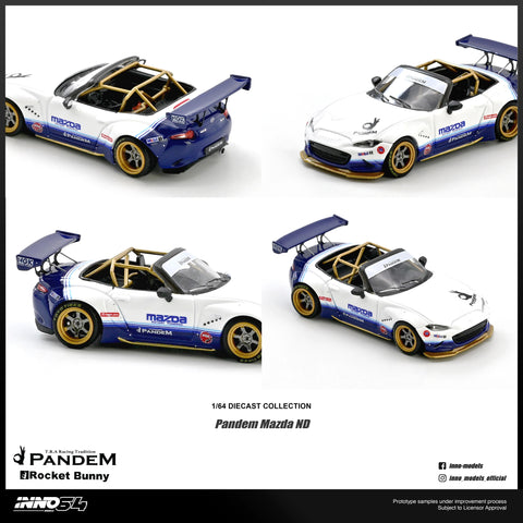 Inno64 1/64 Mazda MX-5 (ND) Miata "Pandem Rocket Bunny" V1.0 - GT Hobby Store