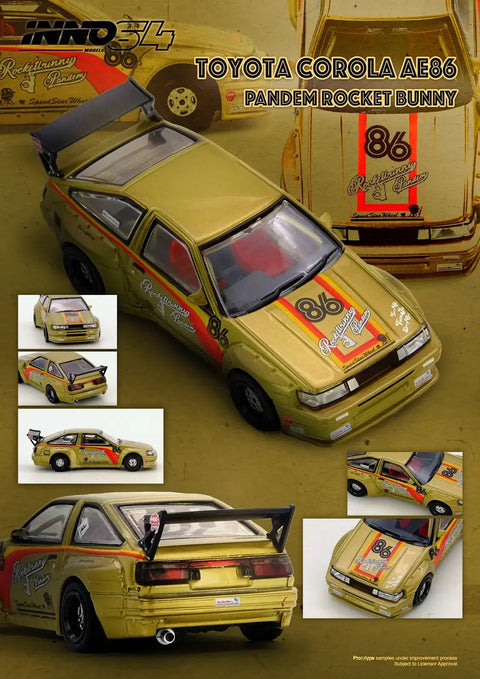 Inno64 1/64 Pandem Rocket Bunny AE86 Levin - GT Hobby Store