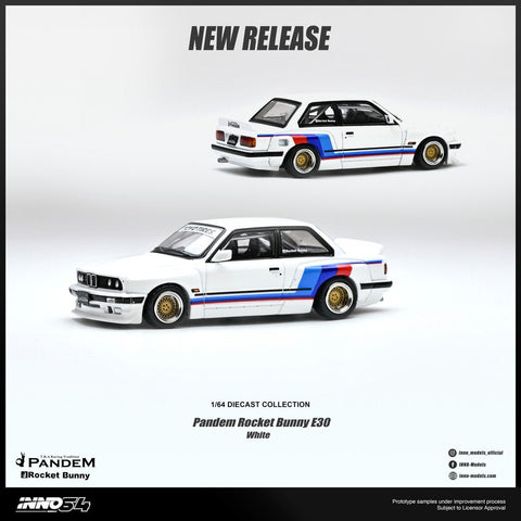 Inno64 1/64 Pandem Rocket Bunny E30 White - GT Hobby Store