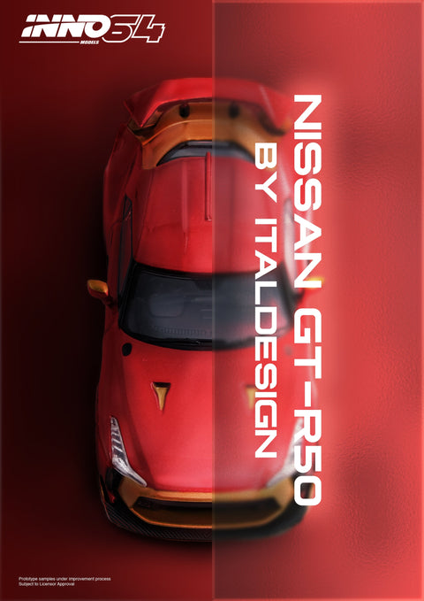 Inno64 1/64 R50 GT-R by Italsedign Red - GT Hobby Store