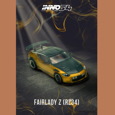 Inno64 1/64 Top Secret Fairlady Z (RZ34) Gold - GT Hobby Store