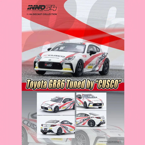 Inno64 1/64 Toyota GR86 Tuned by "Cusco" - GT Hobby Store