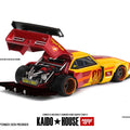 Kaido House x Mini GT 1/64 Chevrolet Camaro Kaido Racing Team V1- Red with Yellow Two-Tone - GT Hobby Store