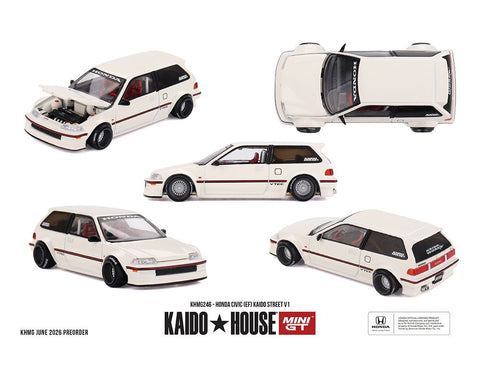 Kaido House x Mini GT 1:64 Honda Civic (EF) Kaido Street V1 – Limited Edition - GT Hobby Store
