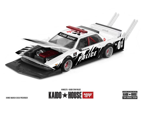 Kaido House x Mini GT 1:64 Kaido Star Police – White – Limited Edition - GT Hobby Store