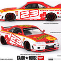 Kaido House x Mini GT 1/64 Nissan Skyline GT-R (R33) Kaido Stock Car V1 – White w/ Red Two-tone - GT Hobby Store