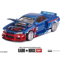 Kaido House x Mini GT 1/64 Nissan Skyline GT-R R34 Kaido House Flames V1 - GT Hobby Store