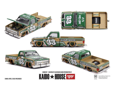 Kaido House x Mini GT Chevrolet Silverado Kaido Intimidator V2 – Beige - GT Hobby Store