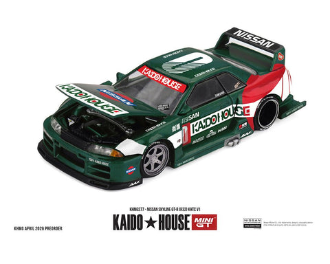 Kaido House x Mini GT Nissan Skyline GT - R (R32) KHTC V1 – Green - GT Hobby Store