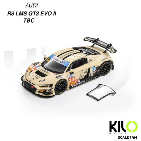 Kilo Works 1/64 Audi R8 LMS GT3 EVO Il #33 TBC - GT Hobby Store