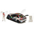 Kilo X Pop Race 1/64 Honda Civic Type R TCR Martin Xie Xinzhe Ctcc 2024 With Figure - GT Hobby Store