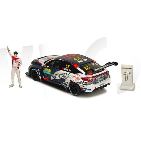 Kilo X Pop Race 1/64 Honda Civic Type R TCR Martin Xie Xinzhe Ctcc 2024 With Figure - GT Hobby Store