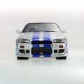 Kyosho 1/12 1999 Nissan Skyline GT-R (R34) "2 Fast 2 Furious" Silver & Blue - GT Hobby Store