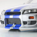 Kyosho 1/12 1999 Nissan Skyline GT-R (R34) "2 Fast 2 Furious" Silver & Blue - GT Hobby Store