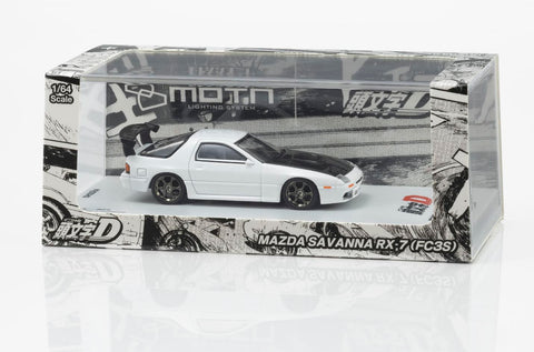 Kyosho 1/64 Initial D / Mazda Savanna RX-7 (FC3S) w/ LED - GT Hobby Store