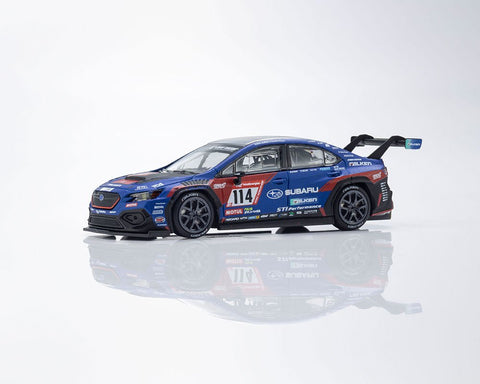 Kyosho 1:64 Minicar Book Edition Subaru WRX NBR2023 with MOTN LED Base Compatible – Blue - GT Hobby Store