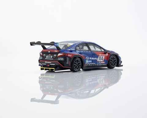 Kyosho 1:64 Minicar Book Edition Subaru WRX NBR2023 with MOTN LED Base Compatible – Blue - GT Hobby Store